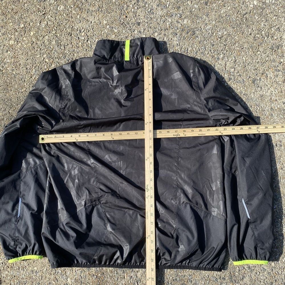 Polo Sport Hooded Jacket Mens Size Medium Black Camo Ralph Lauren Windbreaker - Picture 7 of 8